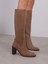 Zandra Camel Süet Hakiki Deri Kadın Çizme 1