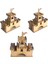 Boyanabilir Ahşap Kale 3'lü Set, Hobi ve Eğlence, 17,5X9,5X17CM 1
