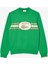 Erkek Classic Fit Bisiklet Yaka Baskılı Yeşil Sweatshirt 3