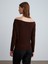 32312 Yün Karışımlı Tek Omuz Top-Koyu Kahve 3
