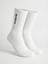 Erkek Supima Pamuklu Beyaz Yarım Havlu Dikişsiz Spor Çorabı 1