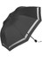 Rüzgara Dayanıklı Siyah Kadın Şemsiye, Fiber Gövdeli, Pongee Kumaş, Şık ve Hafif 5