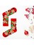 Unisex 5’li Yılbaşı Hediye Çorap Seti - Noel Temalı Kutulu Renkli Çorap - Merry Christmas Socks Box 5