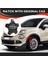 Araba Tekerlek Merkezi Kapağı Kapak 6AN68LXHAA 735626311 Fiat 500X 2016-2022 Toz Kapağı Araç Aksesuarları Siyah (Yurt Dışından) 4