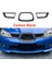 Subaru Impreza Wrx Stı 9 2006-2007 Araba Ön Orta Izgara Grille Kapak Döşeme Sticker Aksesuarları Karbon Fiber (Yurt Dışından) 3