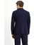 Slim Fit Dar Kesim Klasik Ceket Erkek %100 Polyester Uzun Kol Cepsiz Koyu Lacivert 10