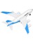 Çek Bırak Metal Yolcu Uçağı Işıklı Sesli Mavi A3806A 1