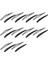 20PCS Araba Ön Cam Arka Cam Silecek 12 Inç Arka Silecek Bıçağı ve Kol Seti Nissan Qashqai Dualis J10 J11 2006-2019 (Yurt Dışından) 1