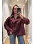 Reglan Kol Tasarım Premium Gömlek- Bordo 1
