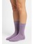 Kadın Ekstra Yumuşak Dikişsiz Lila Soket Çorap 2