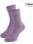 Kadın Ekstra Yumuşak Dikişsiz Lila Soket Çorap 1
