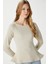 Kadın Runa Premium Bej Peplum Bluz 2