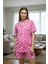 Pamuklu Baskılı Düğmeli Pijama Takımı 1