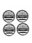 4pcs Araba Gösterge Tablosu Orta Klima Hava Çıkışı Grille 5ND858069 Vw Tiguan 2010-2017 Yuvarlak Hava Outlet Grille (Yurt Dışından) 1