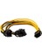6 Pin Pcıe To 2x6 + 2 Pin (6 Pin / 8 Pin) Gpu Power Güç Kablosu 2