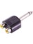 PM-4210 6.3 Mono Erkek-2 Rca Dişi Çevirici Jack 1