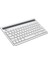 BK100 Kablosuz Bluetooth Çoklu Cihaz ile Uyumlu Şarj Edilebilir Türkçe Q Klavye Beyaz 3