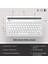 BK100 Kablosuz Bluetooth Çoklu Cihaz ile Uyumlu Şarj Edilebilir Türkçe Q Klavye Beyaz 6