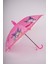 Pembe Pvc Kılıflı Otomatik Mekanizmalı Bardak ve Düdüklü Şemsiye 2