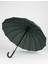 Koyu Yeşil Ekose Desenli 16 Telli Kırılmaz Şemsiye, Sağlam ve Şık Tasarım 3
