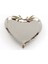 Gümüş Kaplama Bakır Kalp Modelli Tepsi 1
