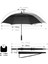 Çift Katlı Siyah 8 Telli Yumuşak Saplı 157 cm Çaplı Şemsiye 4