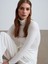 32202 Aksesuar Detaylı Balıkcı Yaka Top-Ekru 2