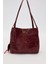Kırmızı Örgü Aksesuar Detaylı Omuz Çantası 1