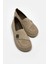 Mii Bej Hakiki Süet Kadın Loafer 6