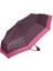 Full Otomatik 8 Telli Dayanıklı Fuşya Punlı Bayan Şemsiye 5