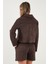 Regular Fit Klasik Yaka Süet Dokulu Cep Detaylı Ceket Bayan Ceket 6524992 3