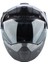 X1 Alpha Carbon Korumalı Adv Motosiklet Kaskı Metalik Gri Gri 5