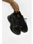 Sidney Siyah Hakiki Deri Yılan Desenli Kadın Sneaker 6