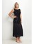 Eteği Tüllü Pullu Elbise 3
