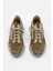 Sidney Bej Hakiki Deri Yılan Desenli Kadın Sneaker 2