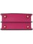 Premium Pembe Mini Top Handle Kadın Omuz ve El Çantası– Altın Tokalı Şık Tasarım 2