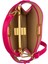 Premium Pembe Mini Top Handle Kadın Omuz ve El Çantası– Altın Tokalı Şık Tasarım 4