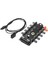 4337 10 Port Fan Çoklayıcı Y Pwm Splitter 4 Pin 12V Switch Power Güç Ide Çoğaltıcı Molex Kanal Kasa 1