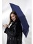 Lacivert Otomatik Fonksiyonlu Şemsiye, Dayanıklı Fiber Tel, Şık Tasarım 3