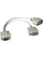 PM-1557 1x VGA Erkek To 2x VGA Dişi 30 cm Çevirici Kablo 1