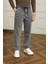 Erkek Trend Günlük Bol Paça Baggy Gri Pantolon 1