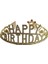 Taç Metal Taşlı Happy Birth.gold Yıldızlı Lüks Üst 1