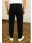 Erkek Trend Günlük Bol Paça Baggy Siyah Pantolon 6