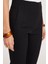 Kadın Relax Fit Rahat Kesim Yüksel Bel Dar Paça Siyah Pantolon 3