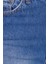 Kadın Slim Fit Dar Kesim Pamuklu Dar Paça Mavi Jean Pantolon 6