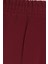 Kadın Relax Fit Rahat Kesim Yüksel Bel Düz Paça Beli Lastikli Bordo Pantolon 6