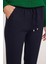 Kadın Relax Fit Rahat Kesim Yüksel Bel Dar Paça Beli Lastikli Bağcıklı lacivert Pantolon 3