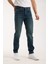 Erkek Pantolon Regular Fit Yeşil Tint Fermuarlı Rahat Giyim Jeans 1
