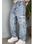 Kargo Cepli Mavi Jean - Kot Pantolon 2