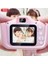Xo XJ01 Mini Dijital Oyunlu Çocuk Kamerası – Ön/arka Kamera, 8x Zoom, 1080P Video, Oyunlu, Renkli Çerçeveli, Silikon Koruma (Pembe) 2